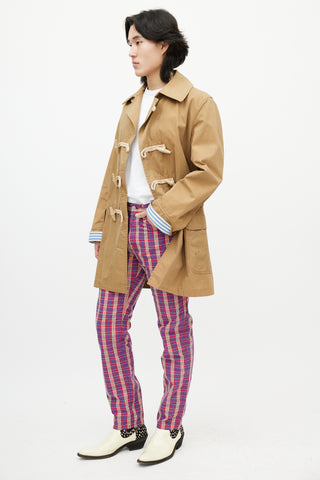 Junya Watanabe X Levis Purple 
Multicolour Plaid Trouser