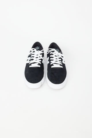 Junya Watanabe X New Balance Black 
White Suede Sneaker