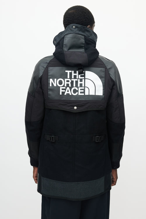 Junya Watanabe X The North Face Black Wool Logo Parka