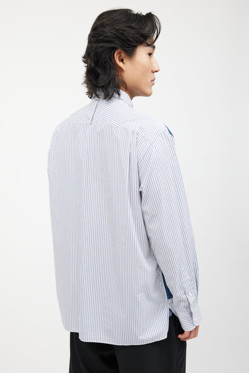 Junya Watanabe X Levi
s Blue 
White Striped Denim Shirt