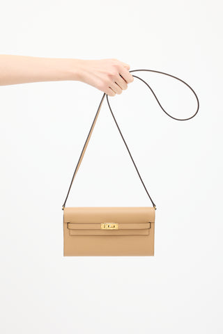 Hermès 2022 Chai Epsom 
Mauve Sylvestre Verso Kelly To Go Bag