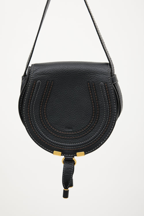 Chloé Black 
Gold Leather Marcie Bag