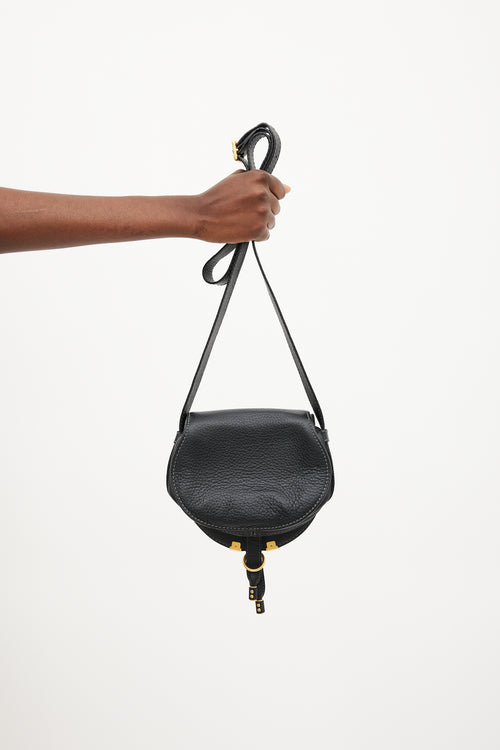 Chloé Black 
Gold Leather Marcie Bag