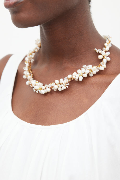 VSP Archive White 
Gold Faux Pearl Wire Necklace