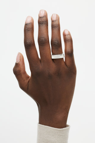 Gucci Sterling Silver Bar Ring