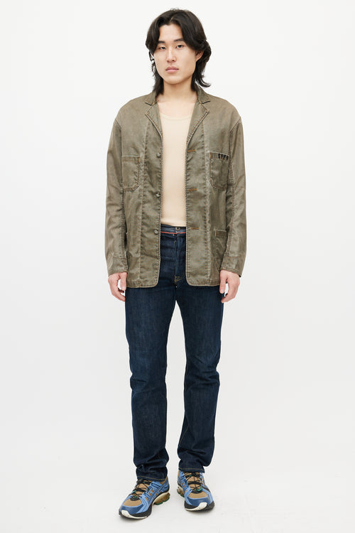 Kapital Green Waxed Jacket