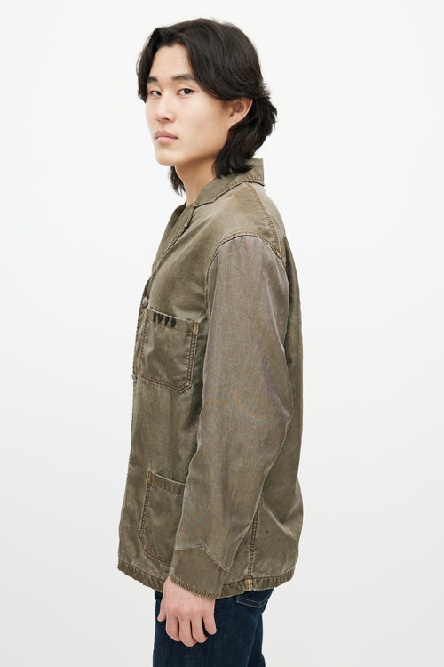 Kapital Green Waxed Jacket