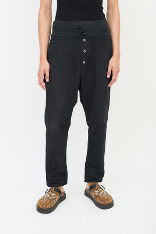 Kapital Kountry Navy Cotton Tapered Pants