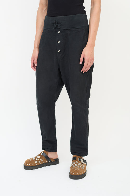 Kapital Kountry Navy Cotton Tapered Pants