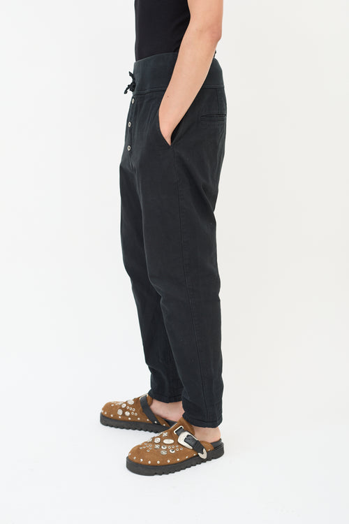 Kapital Kountry Navy Cotton Tapered Pants