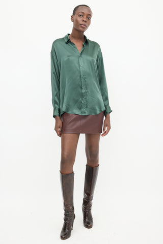 Katharine Hamnett Green Silk Shirt