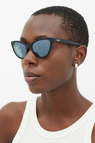 Kenzo Black 
Blue KZ3194 Tapered Sunglasses