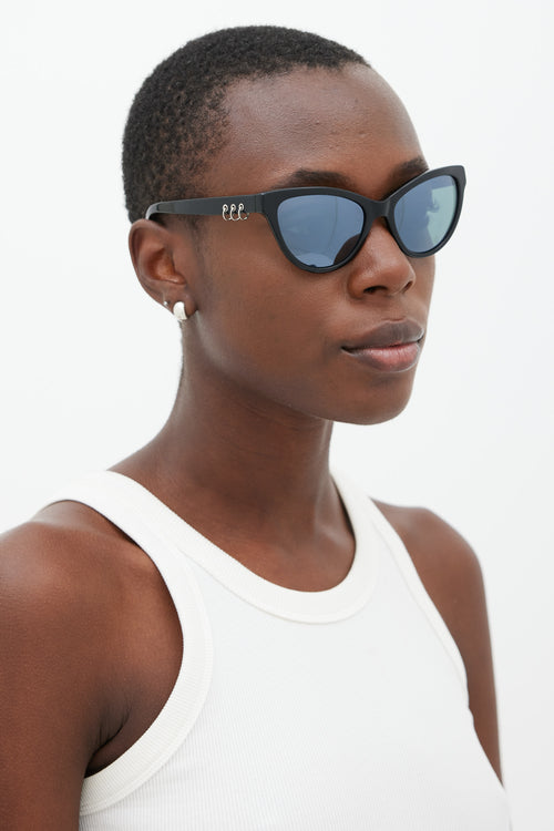 Kenzo Black 
Blue KZ3194 Tapered Sunglasses