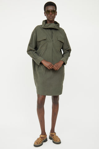 Kenzo Green Corduroy Dress