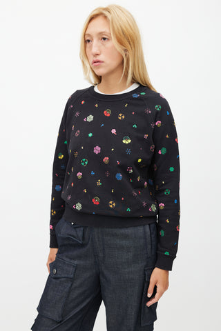 Kenzo Navy 
Multicolour Floral Sweatshirt