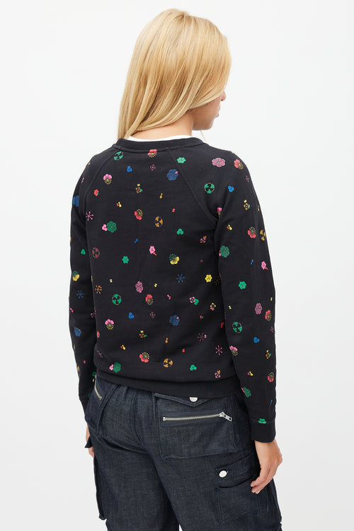 Kenzo Navy 
Multicolour Floral Sweatshirt