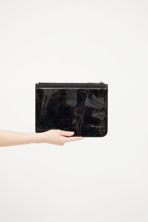 Kenzo Black Patent Borsa Do Clutch