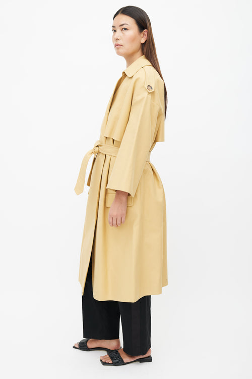 Khaite Beige Oversized Open Belted Trench Coat