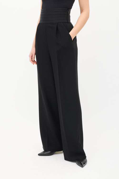 Khaite Black Camberly Tuxedo Trouser