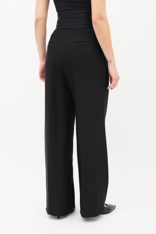 Khaite Black Camberly Tuxedo Trouser