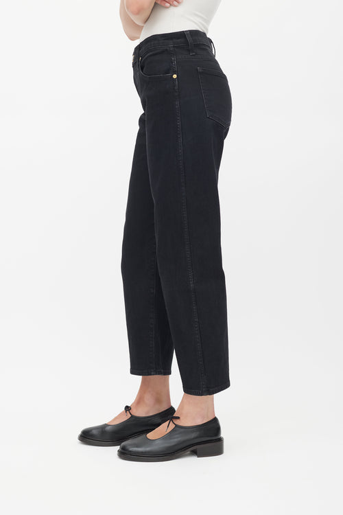 Khaite Black Wendell Straight Leg Jeans