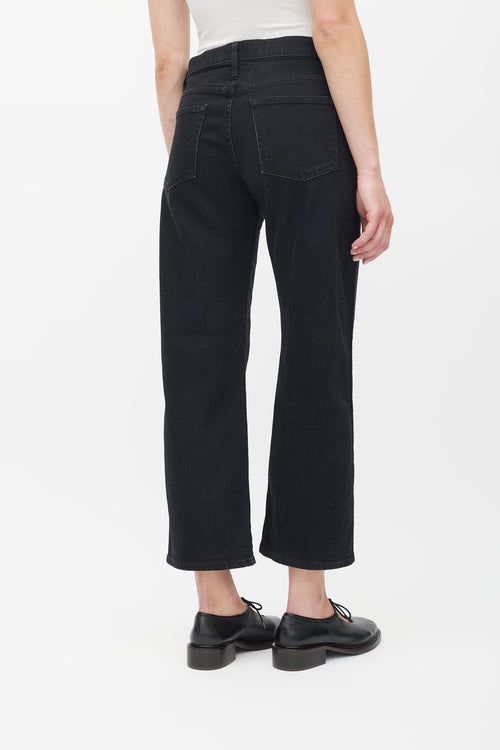 Khaite Black Wendell Straight Leg Jeans