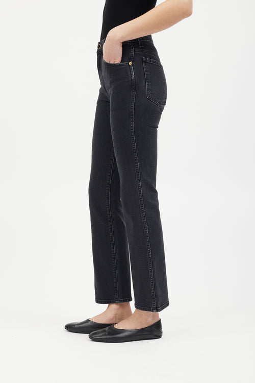 Khaite Washed Black Vivian Jeans