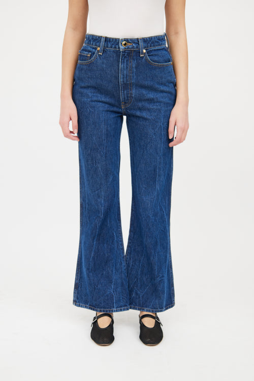 Khaite Dark Wash Gabbie Bootcut Jeans