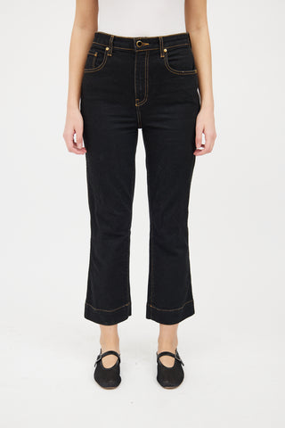 Khaite Dark Wash Fiona Straight Leg Jeans