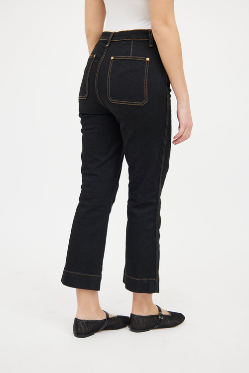 Khaite Dark Wash Fiona Straight Leg Jeans