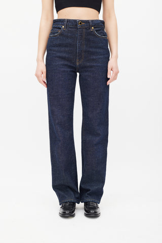 Khaite Raw Denim Danielle Jeans