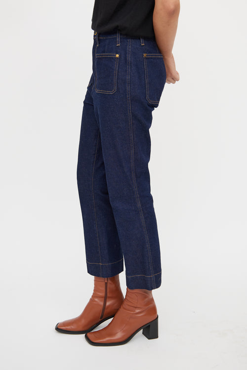 Khaite Dark Wash Raquel Blue Jeans