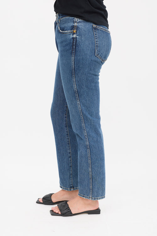 Khaite Dark Wash Kyle Tapered Jeans