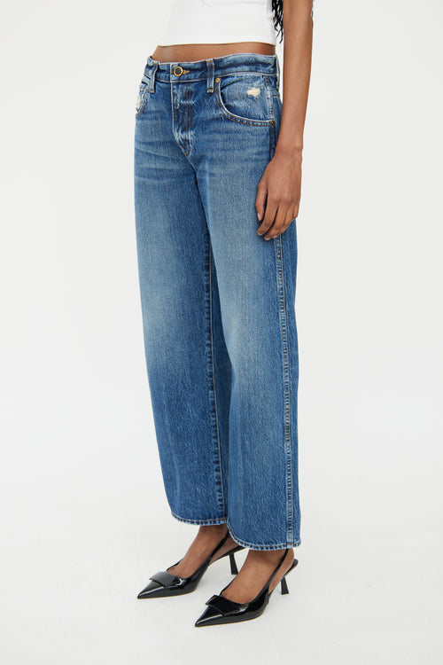 Khaite Medium Wash Kerrie Blue Jean