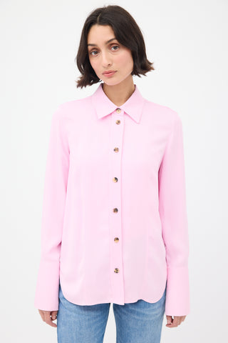 Khaite Pink Long Sleeve Shirt