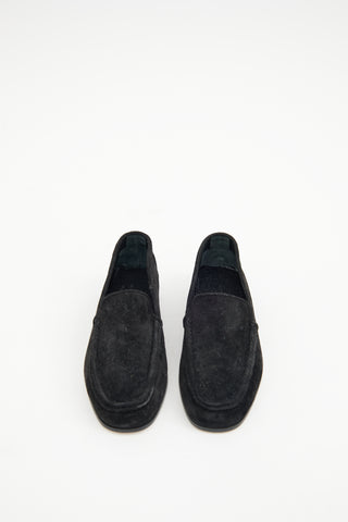 Khaite Black Suede New Soft Loafer