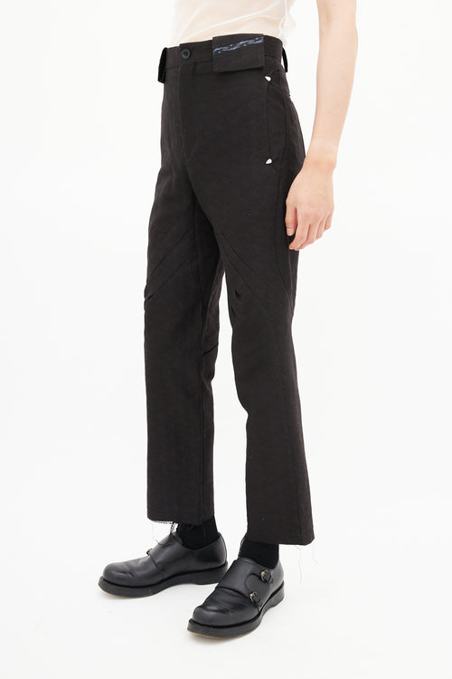 Kiko Kostadinov 2021 Brown Somnium Wool Apron Trouser