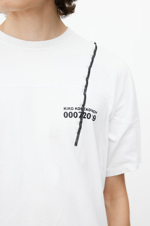 Kiko Kostadinov White 
Multicolour 00072019 Logo T-Shirt