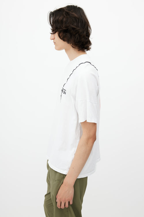 Kiko Kostadinov White 
Multicolour 00072019 Logo T-Shirt