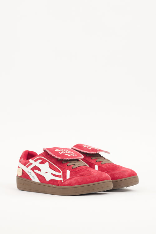 KillWinner Red Suede Retro Training Sneaker