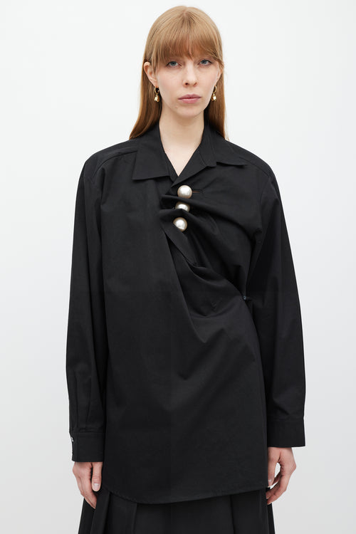 Kimhēkim Black Pearl Button Venus Shirt