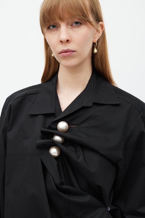 Kimhēkim Black Pearl Button Venus Shirt