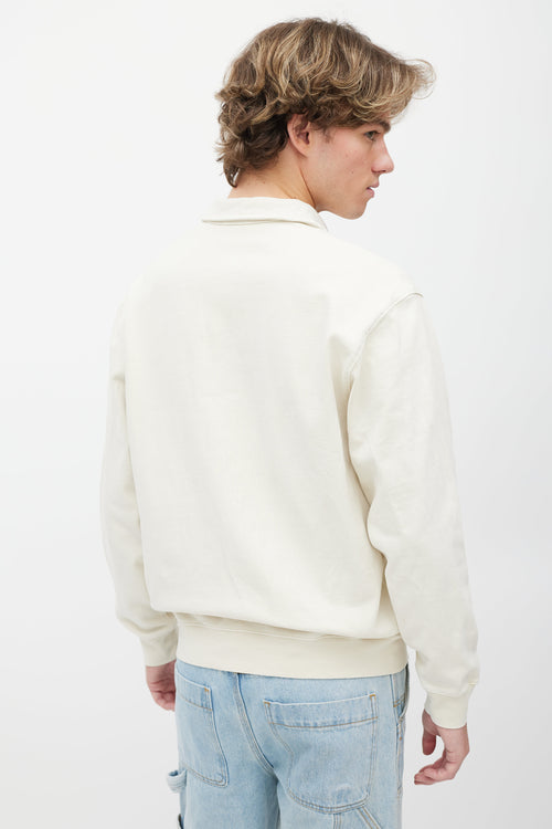 Kith Cream Cotton Polo Sweatshirt