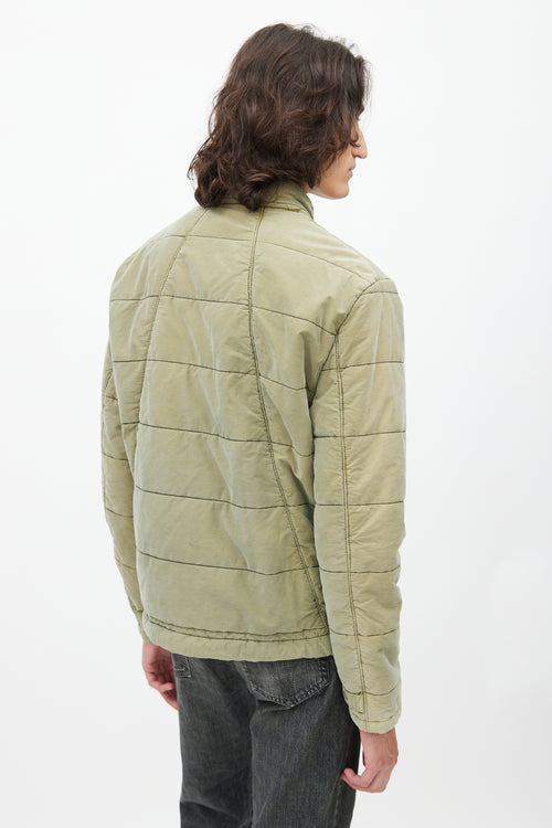 Kith Green Quilted Logo Jacket