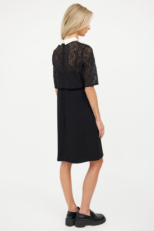 The Kooples Black 
White Lace Dress