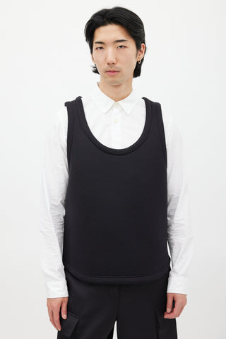 Kris Van Assche Black Neoprene Vest