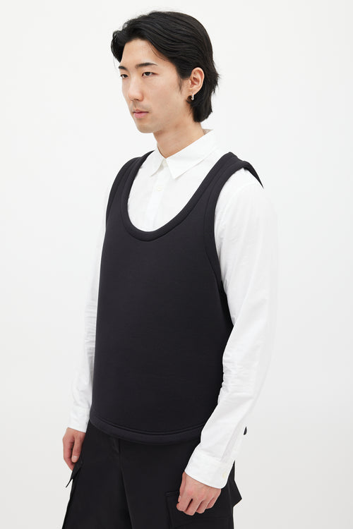 Kris Van Assche Black Neoprene Vest