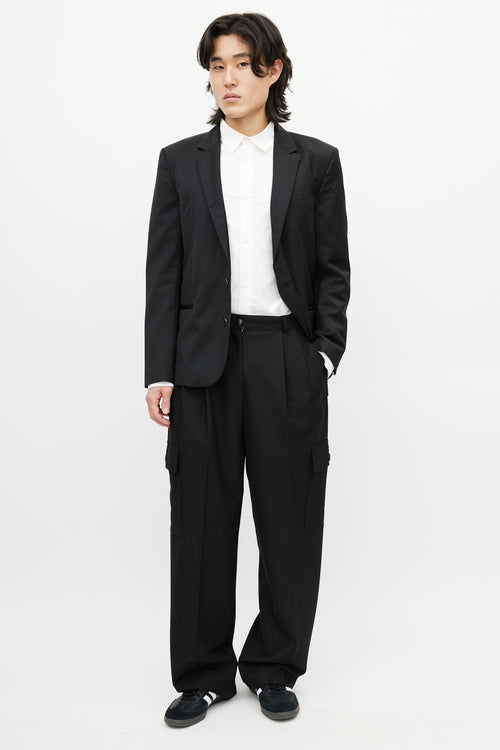 Kris Van Assche Black Wool Three Pocket Blazer