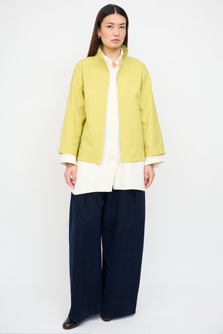 Lafayette 148 Yellow Three Quarter Sleeve Jacket