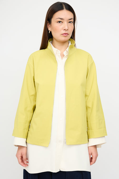 Lafayette 148 Yellow Three Quarter Sleeve Jacket